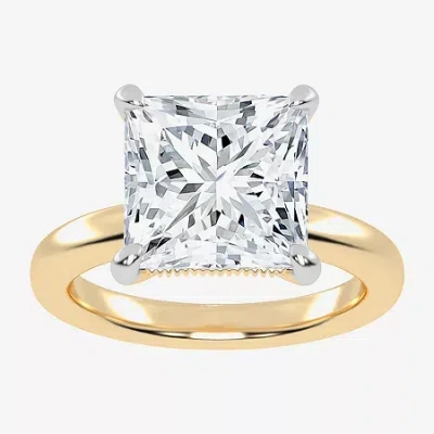 Modern Bride (g-h / Vs2-si1) Womens 4 Ct. T.w. Lab Grown White Diamond 14k Rose Gold Solitaire Engagement Ring