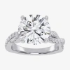 Modern Bride (g-h / Vs2-si1) Womens 5 1/3 Ct. T.w. Lab Grown White Diamond 14k Gold Side Stone Engagement Ring In White