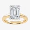 Modern Bride (g-h / Vs2-si1) Womens 5 1/3 Ct. T.w. Lab Grown White Diamond 14k Rose Gold Solitaire Engagement Rin In Gold