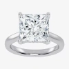 Modern Bride (g-h / Vs2-si1) Womens 5 1/5 Ct. T.w. Lab Grown White Diamond 14k Rose Gold Solitaire Engagement Rin In Silver