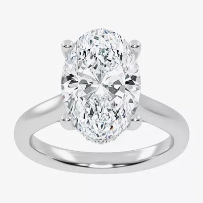 Modern Bride (g-h / Vs2-si1) Womens 5 1/5 Ct. T.w. Lab Grown White Diamond 14k Rose Gold Solitaire Engagement Rin
