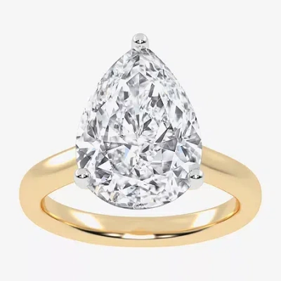 Modern Bride (g-h / Vs2-si1) Womens 5 1/5 Ct. T.w. Lab Grown White Diamond 14k Rose Gold Solitaire Engagement Rin