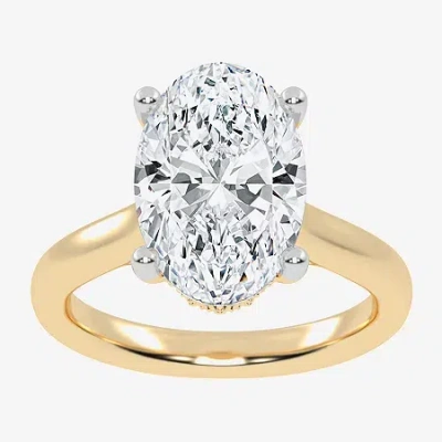 Modern Bride (g-h / Vs2-si1) Womens 5 1/5 Ct. T.w. Lab Grown White Diamond 14k Rose Gold Solitaire Engagement Rin