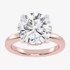 Modern Bride (g-h / Vs2-si1) Womens 5 Ct. T.w. Lab Grown White Diamond 14k Rose Gold Solitaire Engagement Ring In Pink