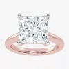 Modern Bride (g-h / Vs2-si1) Womens 5 Ct. T.w. Lab Grown White Diamond 14k Rose Gold Solitaire Engagement Ring In Pink