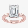 Modern Bride (g-h / Vs2-si1) Womens 5 Ct. T.w. Lab Grown White Diamond 14k Rose Gold Solitaire Engagement Ring In Pink