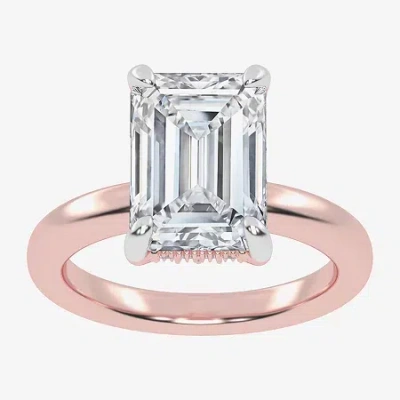 Modern Bride (g-h / Vs2-si1) Womens 5 Ct. T.w. Lab Grown White Diamond 14k Rose Gold Solitaire Engagement Ring In Pink