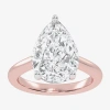 Modern Bride (g-h / Vs2-si1) Womens 5 Ct. T.w. Lab Grown White Diamond 14k Rose Gold Solitaire Engagement Ring In Pink