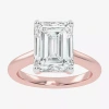 Modern Bride (g-h / Vs2-si1) Womens 5 Ct. T.w. Lab Grown White Diamond 14k Rose Gold Solitaire Engagement Ring In Pink