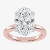 Modern Bride (g-h / Vs2-si1) Womens 5 Ct. T.w. Lab Grown White Diamond 14k Rose Gold Solitaire Engagement Ring In Pink
