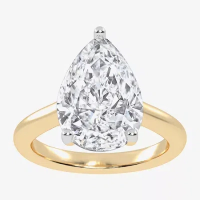 Modern Bride (g-h / Vs2-si1) Womens 5 Ct. T.w. Lab Grown White Diamond 14k Rose Gold Solitaire Engagement Ring In Yellow