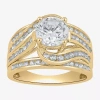 Modern Bride (g / I1) Womens 1 1/2 Ct. T.w. Lab Grown White Diamond 10k Gold Round Engagement Ring In Gold