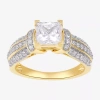 Modern Bride (g / I1) Womens 2 Ct. T.w. Lab Grown White Diamond 10k Gold Side Stone Engagement Ring In Yellow