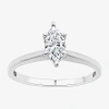 Modern Bride (g / Si1-si2) Womens 3/4 Ct. Lab Grown White Diamond 10k White Gold Marquise Solitaire Engagement Ri In White
