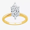 Modern Bride (g / Si2) Womens 2 Ct. Lab-grown White Diamond 14k Gold Marquise Solitaire Engagement Ring In Yellow