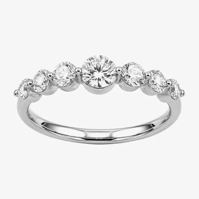 Modern Bride (g / Si2) Womens 2mm 2 Ct. T.w. Lab Grown White Diamond 10k Gold Anniversary Band In Metallic