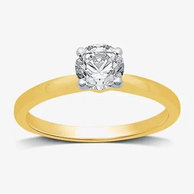 Modern Bride (g / Si2) Womens 3/4 Ct. Lab-grown White Diamond 10k Gold Or 14k Gold Round Solitaire Engagement Rin