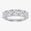 Modern Bride (g / Vs2-si2) Womens 2 1/2 Ct. T.w. Lab Grown White Diamond 14k White Gold 5-stone Anniversary Band In White