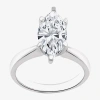Modern Bride (g / Vs2) Womens 3 Ct. Lab-grown White Diamond 14k Gold Marquise Solitaire Engagement Ring In White