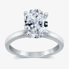 Modern Bride (g / Vs2) Womens 3 Ct. Lab-grown White Diamond 14k Gold Oval Solitaire Engaement Ring In Metallic