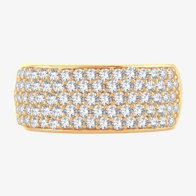 Modern Bride (h-i / I1) Womens 1 1/2 Ct. T.w. Lab Grown White Diamond 10k Gold Anniversary Band