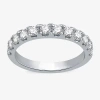 Modern Bride (h-i / I1) Womens 1 Ct. T.w. Lab Grown White Diamond 10k White Gold Wedding Band In Silver