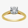Modern Bride (h-i / I1) Womens 1/2 Ct. Lab Grown White Diamond 10k Gold Round Solitaire Engagement Ring In Gold