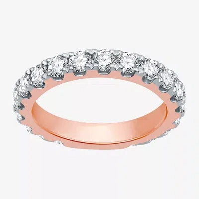 Modern Bride (h-i / I1) Womens 2 Ct. T.w. Lab Grown White Diamond 10k White Gold Eternity Wedding Band