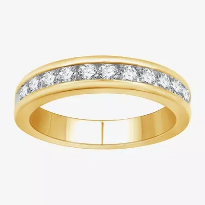 Modern Bride (h-i / I1) Womens 4mm 1/2 Ct. T.w. Lab Grown White Diamond 14k Gold Over Silver Wedding Band