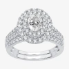 Modern Bride (h-i / Si1-si2) Signature By  Womens 1 1/2 Ct. T.w. Lab Grown White Diamond 10k Or 14k G In Silver