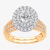 Modern Bride (h-i / Si1-si2) Signature By  Womens 1 1/2 Ct. T.w. Lab Grown White Diamond 10k Or 14k G In White