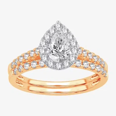 Modern Bride (h-i / Si1-si2) Signature By  Womens 1 Ct. T.w. Lab Grown White Diamond 10k Or 14k Gold