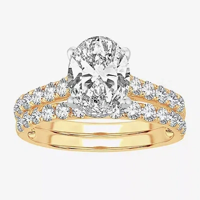 Modern Bride (h-i / Si1-si2) Signature By  Womens 2 1/2 Ct. Tw. Lab Grown White Diamond In 14k Gold O In Yellow
