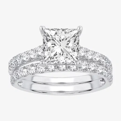 Modern Bride (h-i / Si1-si2) Signature By  Womens 2 1/2 Ct. Tw. Lab Grown White Diamond In 14k Gold P