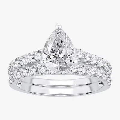 Modern Bride (h-i / Si1-si2) Signature By  Womens 2 1/2 Ct. Tw. Lab Grown White Diamond In 14k Gold P
