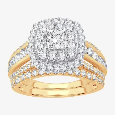 Modern Bride (h-i / Si1-si2) Signature By  Womens 2 Ct. T.w. Lab Grown White Diamond 10k Or 14k Gold