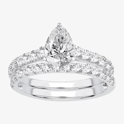 Modern Bride (h-i / Si1-si2) Signature By  Womens 2 Ct. T.w. Lab Grown White Diamond In 14k Gold Pear