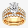 Modern Bride (h-i / Si1-si2) Signature By  Womens 5 Ct. T.w. Lab Grown White Diamond In 14k Gold Oval In Gold