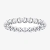 Modern Bride (h-i / Si1-si2) Womens 2.5mm 2 Ct. T.w. Lab Grown White Diamond 10k White Gold Eternity Wedding Band In White