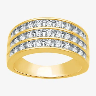 Modern Bride (h-i / Si2-i1) 1 Ct. T.w. Lab Grown White Diamond 10k Gold Anniversary Side Stone Band