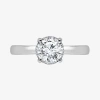 Modern Bride (i / Si2) Womens 1 Ct. T.w. Lab Grown White Diamond Sterling Silver Round Solitaire Engagement Ring In White
