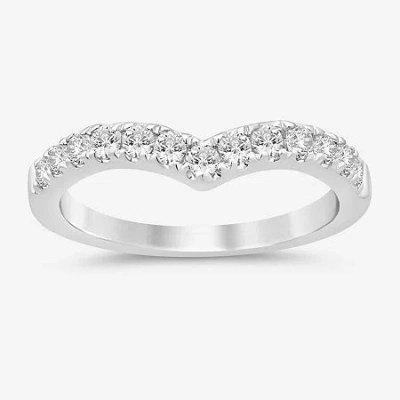 Modern Bride (i / Si2) Womens 1/2 Ct. T.w. Lab Grown White Diamond 14k Gold Wedding Band