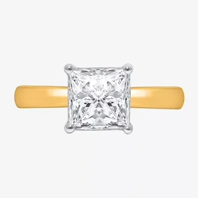 Modern Bride (i / Si2) Womens 2 Ct. Lab Grown White Diamond Solitaire Engagement Ring In Metallic