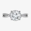 Modern Bride (i / Si2) Womens 2 Ct. T.w. Lab Grown White Diamond Sterling Silver Round Solitaire Engagement Ring In White