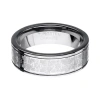 Modern Bride Inox Mens Jewelry 8mm Tungsten Wedding Band In Gray