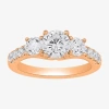 Modern Bride Love Lives Forever (h-i / Si2) Womens 1/2 Ct. T.w. Lab Grown White Diamond 10k White Gold Round Side In Gold