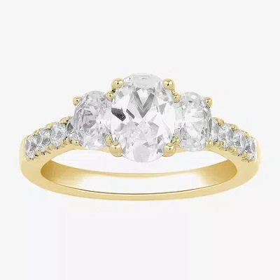 Modern Bride Love Lives Forever (h-i / Si2) Womens 2 Ct. T.w. Lab Grown White Diamond 10k White Gold Oval Side St