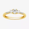 Modern Bride Love Lives Forever (h-i / Si2) Womens 3/4 Ct. T.w. Lab Grown White Diamond 10k White Gold Round Side In Gold