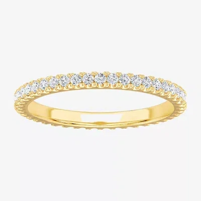 Modern Bride Matching Eternity Band Rings (g-h / Si1-si2) Womens 1/2 Ct. T.w. Lab Grown White Diamond 10k Gold Et
