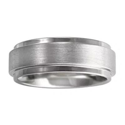 Modern Bride Men's 8mm Band Tungsten In Metallic